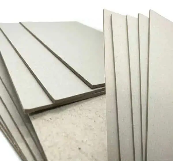 Grey paperboard and grey cardboard